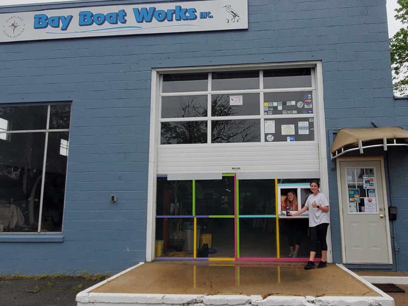 Bay Boat Works now has a walk up window to serve you!!